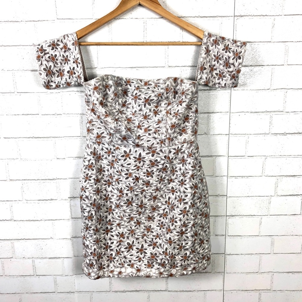 NEW NBD X REVOLVE Daisy Embroidered Mini Dress